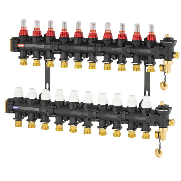 Collecteur plancher chauffant / rafraichissant 10 départs