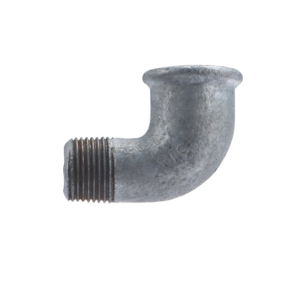 Raccord galva coude mâle femelle