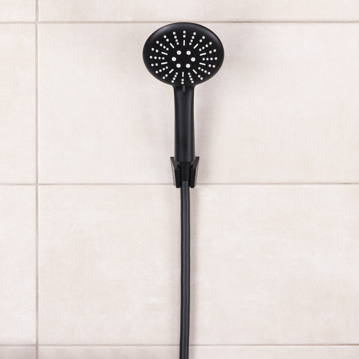 Flexible de douche PVC lisse noir