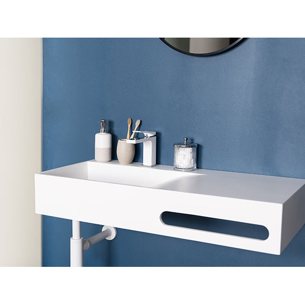 Mitigeur de Lavabo Chromé / Blanc ORIAN ambiance