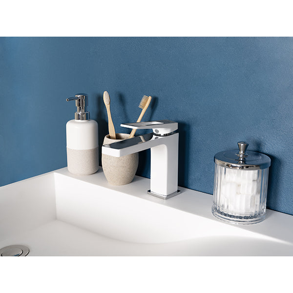 Mitigeur de Lavabo Chromé / Blanc ORIAN ambiance