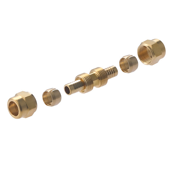 Raccord PER à Compression Jonction Égale Ø12 décomposition