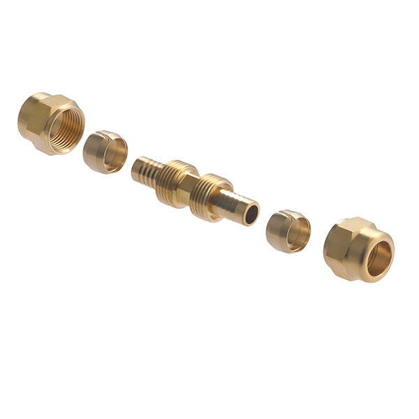 Raccord PER à Compression Jonction Égale Ø12 décomposition