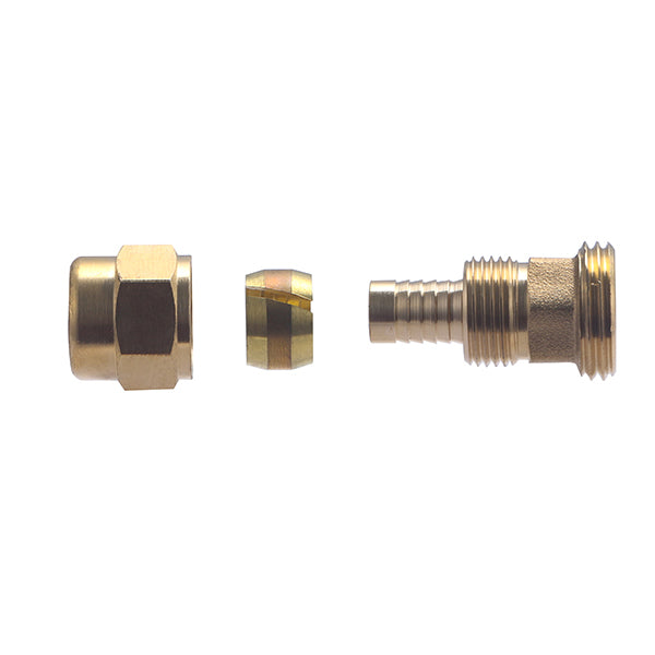 Raccord PER à Compression Mâle Ø12 - mâle 1/2 (15x21) décomposition