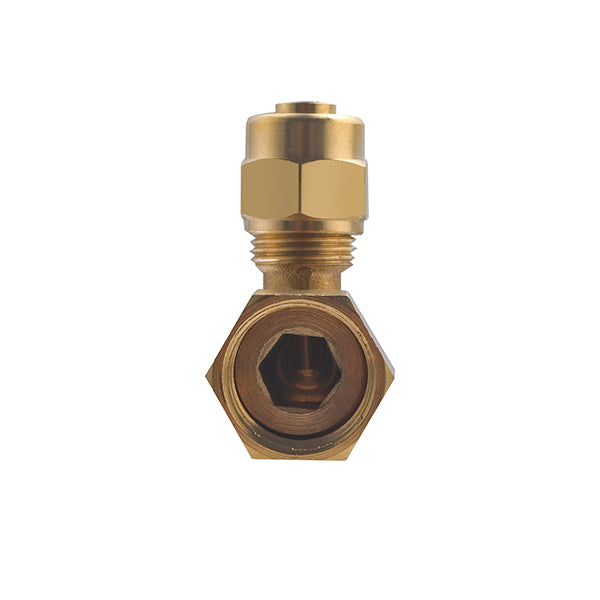 Raccord PER à Compression Coudé Femelle Écrou Libre Ø12 - femelle 1/2 (15x21)
