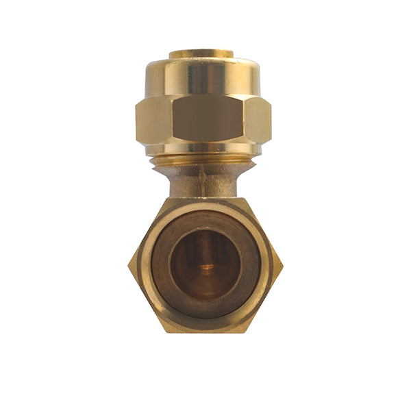 Raccord PER à Compression Coudé Femelle Écrou Libre Ø16 - femelle 1/2 (15x21)