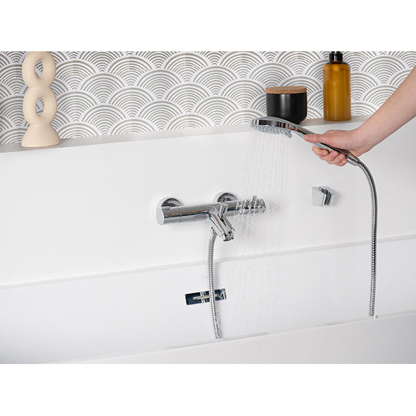 mitigeur baignoire chrome protherm douchette