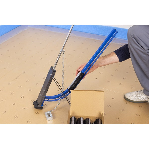 Chargement agrafes pour plancher chauffant