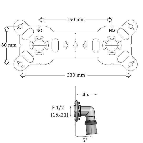 Platine Sécable Double Multicouche à Sertir 20 dimensions