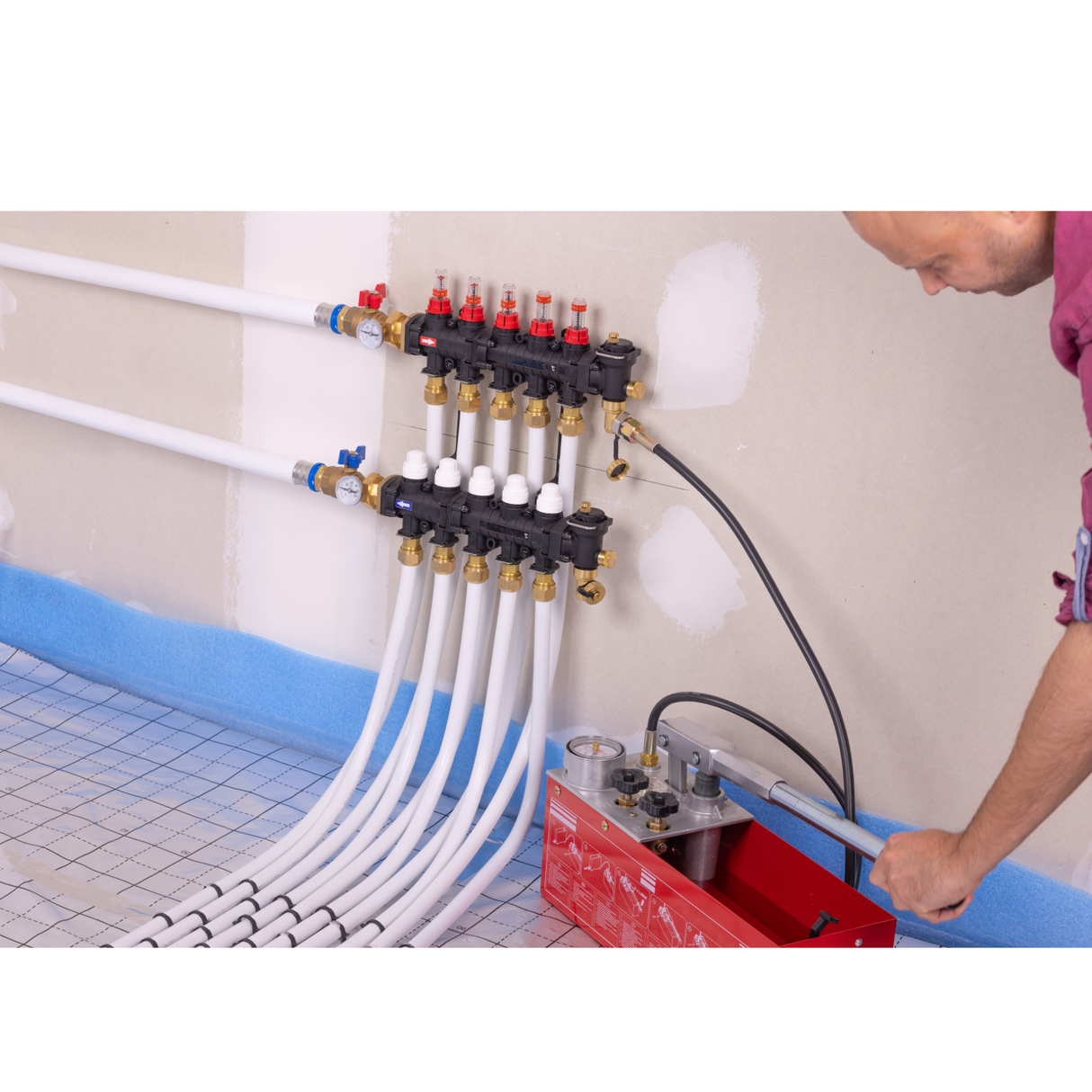 Pompage manuel avec le levier