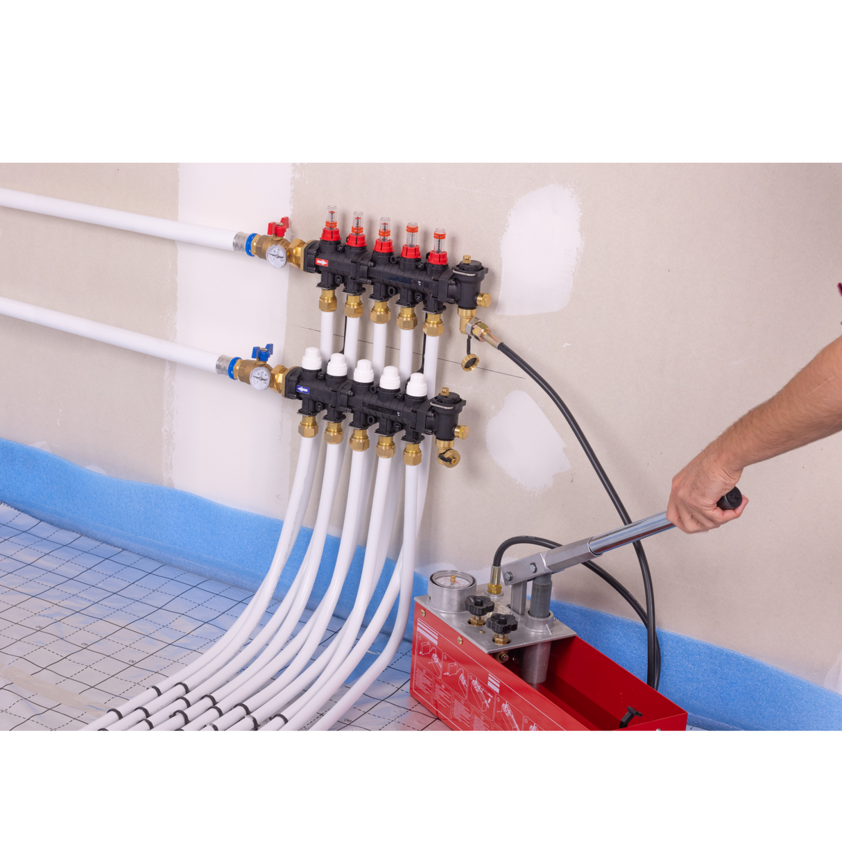 Pompage manuel avec le levier