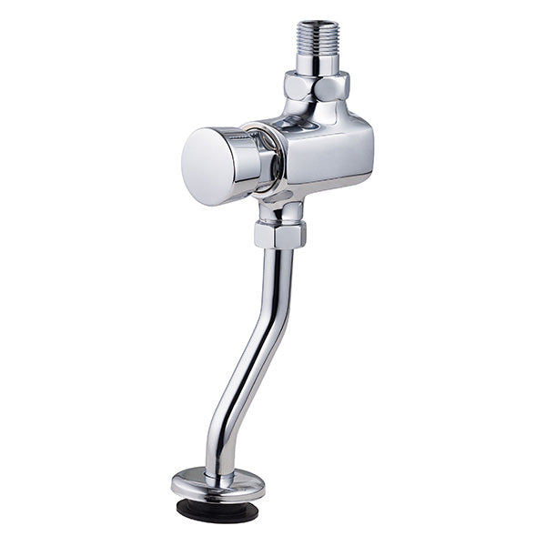 Robinet poussoir temporisé d'urinoir installation apparente