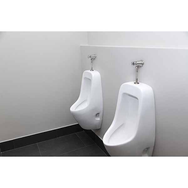 Robinet poussoir temporisé d'urinoir encastrée