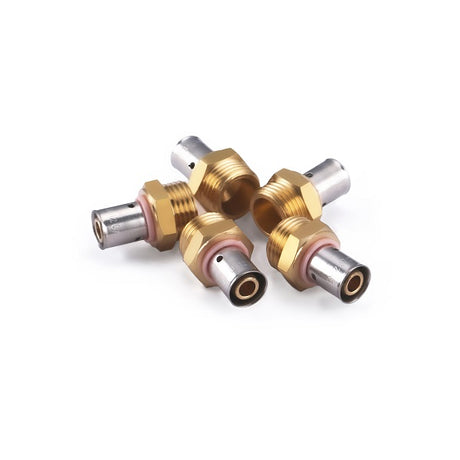 Raccord PER à Sertir Mâle Ø12 - mâle 1/2 (15x21) x5 raccords