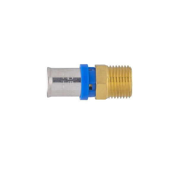 Raccord multicouche à sertir mâle Ø16 - mâle 1/2 (15x21)