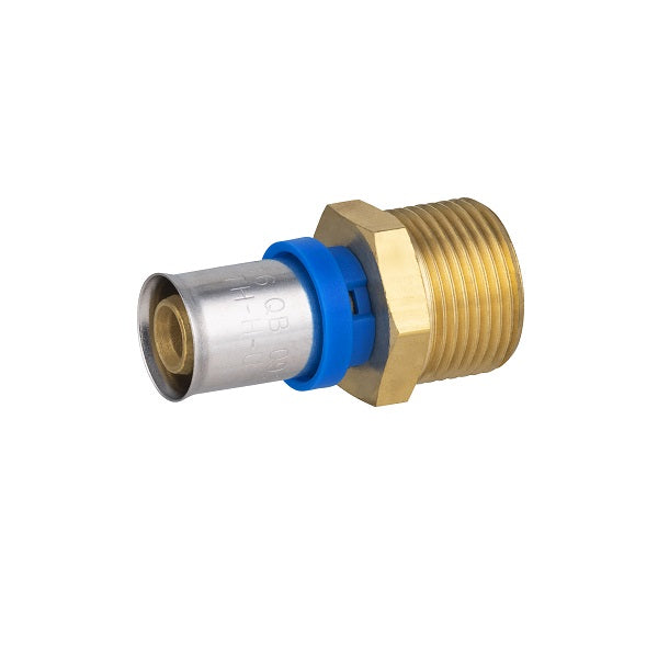 Raccord multicouche à sertir mâle Ø16 - mâle 3/4 (20x27)
