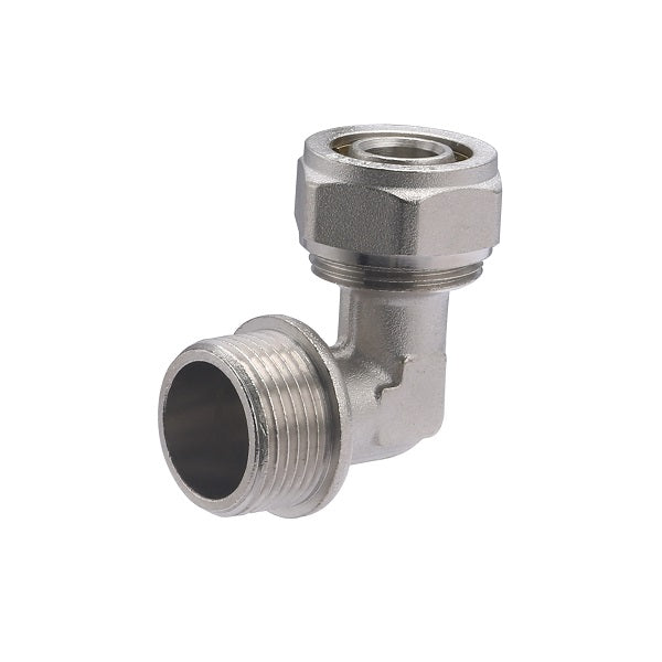 Raccord Multicouche à Compression Coudé Mâle Ø20 - mâle 3/4 (20x27)