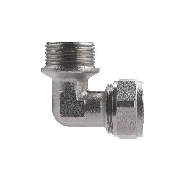 Raccord Multicouche à Compression Coudé Mâle Ø20 - mâle 3/4 (20x27)