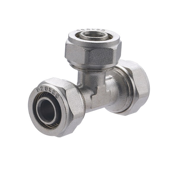 Raccord Multicouche à Compression Té Égal Ø20