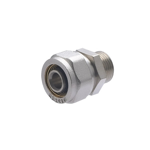 Raccord Multicouche à Compression Mâle Ø16 - mâle 3/8 (12x17)