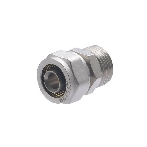 Raccord Multicouche à Compression Mâle Ø16 - mâle 1/2 (15x21)