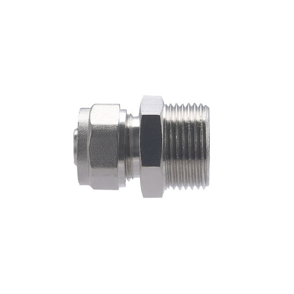 Raccord Multicouche à Compression Mâle Ø16 - mâle 3/4 (20x27)