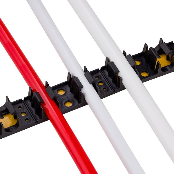 Rail de fixation pour plancher / mur / plafond chauffant avec tube PER, multicouche