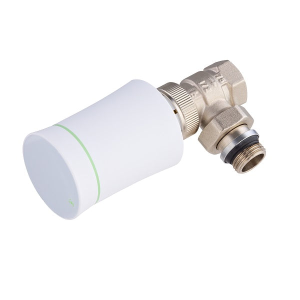 Robinet de radiateur connecté blanche