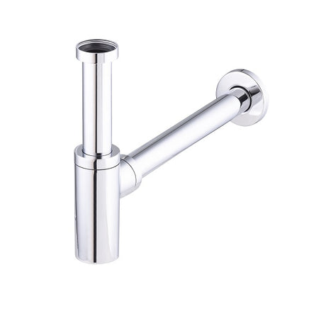 Siphon de lavabo apparent en laiton chrome