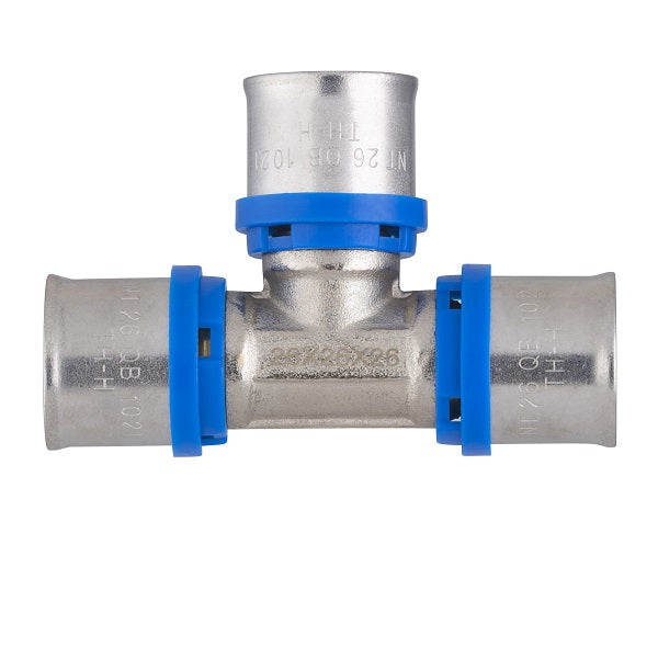 Raccord multicouche à sertir té égal Ø26