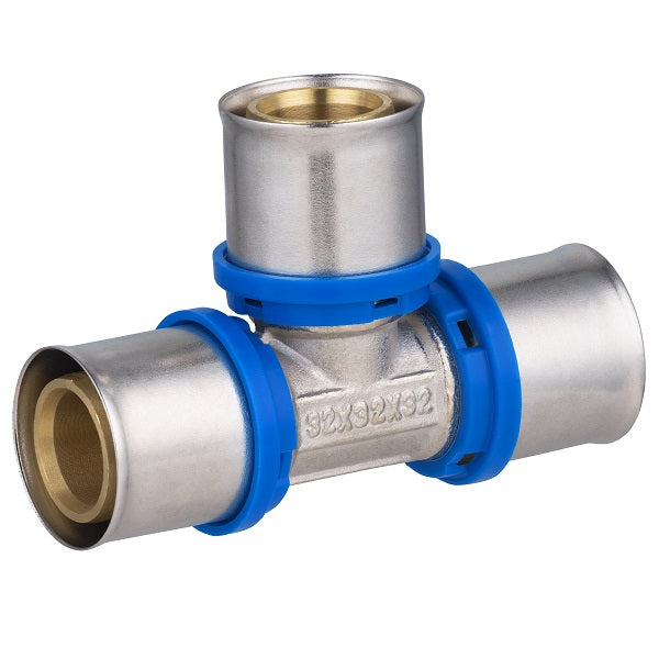 Raccord multicouche à sertir té égal Ø32