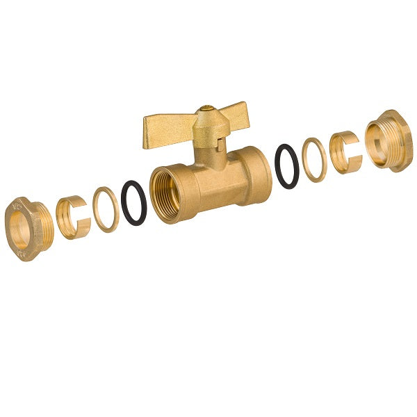 Vanne tuyau PE Ø 20 décomposition