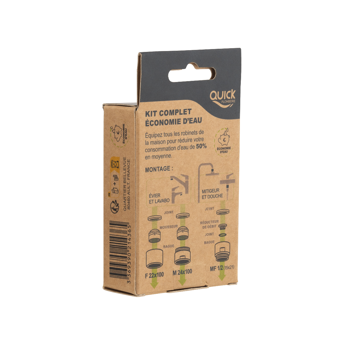 Kit complet économie d'eau