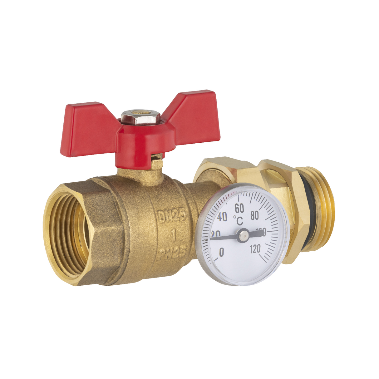 Vanne droite plancher chauffant