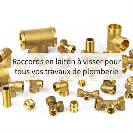 Visuel raccords laiton visser