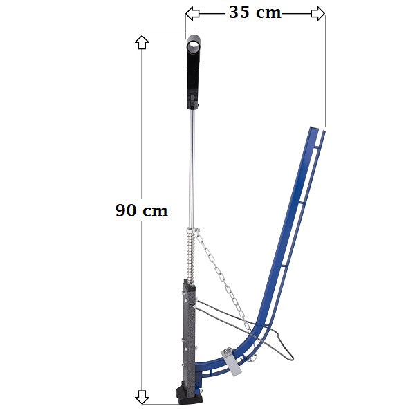 Dimensions de l'agrafeuse plancher chauffant