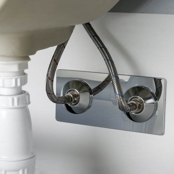 Raccord de WC / lavabo pour platine sécable installé