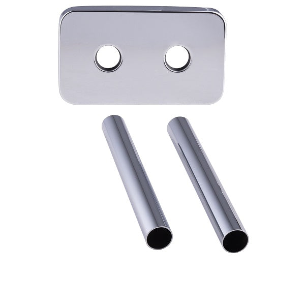 Cache Tube Carré + Plaque de Finition décomposition