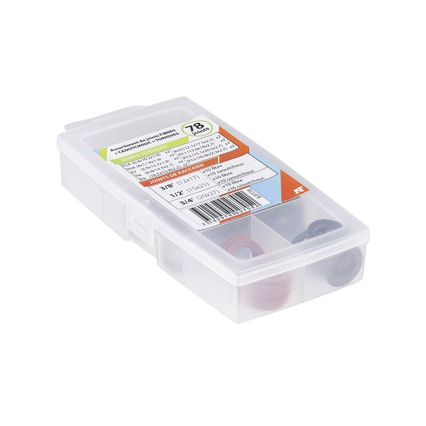 Coffret 78 Joints Caoutchouc / Fibre / Torique