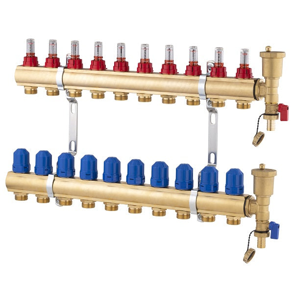 Collecteur plancher chauffant 10 départs