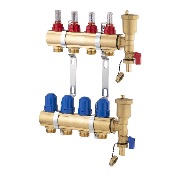 Collecteur plancher chauffant 4 départs