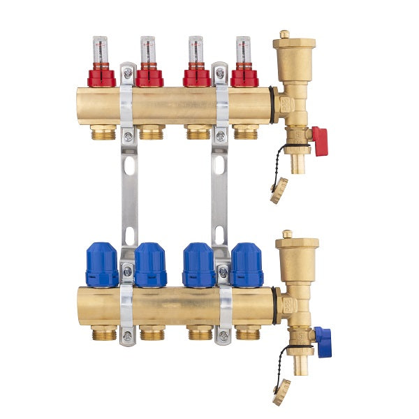 Collecteur plancher chauffant 4 départs