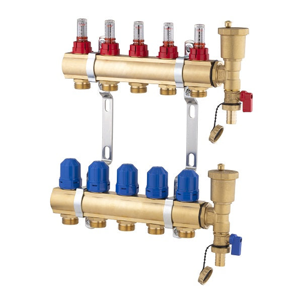 Collecteur plancher chauffant 5 départs