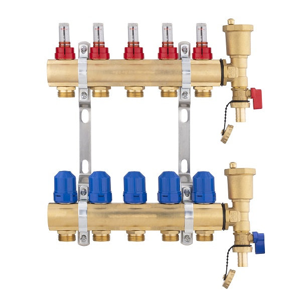 Collecteur plancher chauffant 5 départs