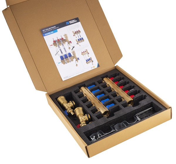 Coffret collecteur plancher chauffant 5 départs