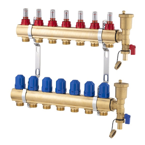 Collecteur plancher chauffant 7 départs