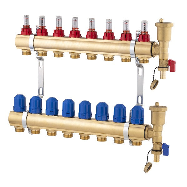 Collecteur plancher chauffant 8 départs