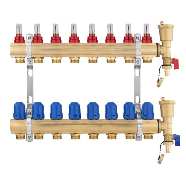 Collecteur plancher chauffant 8 départs