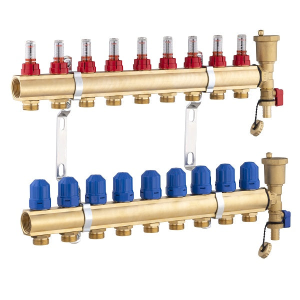 Collecteur plancher chauffant 9 départs