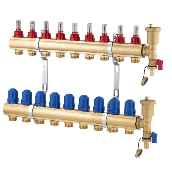 Collecteur plancher chauffant 9 départs